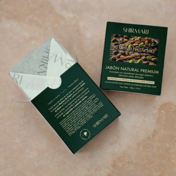 Jabón Natural Premium con Manteca de Cacao | Aroma: Almond Pistachio - Imagen 2