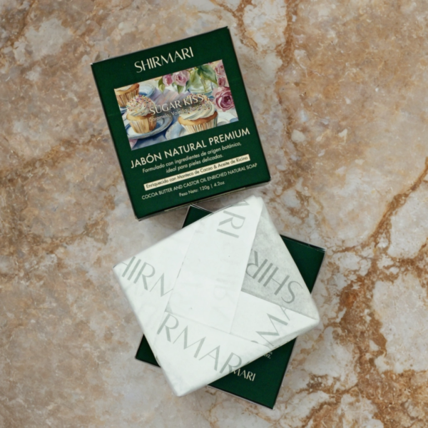 Jabón Natural Premium con Manteca de Cacao | Aroma: Sugar Kiss - Imagen 2