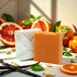 Jabón Natural Premium con Manteca de Cacao | Aroma: Citrus Dream